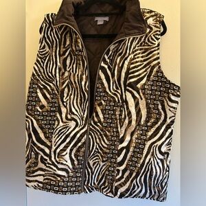 Laura Scott Retro Zebra Vest